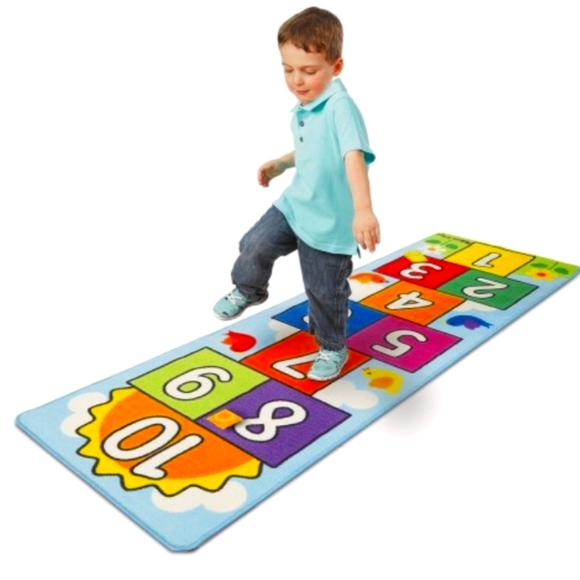 Melissa & Doug® Hopscotch Carpet Colorful Hopscotch Play Mat for Kids - Picture 1 of 4